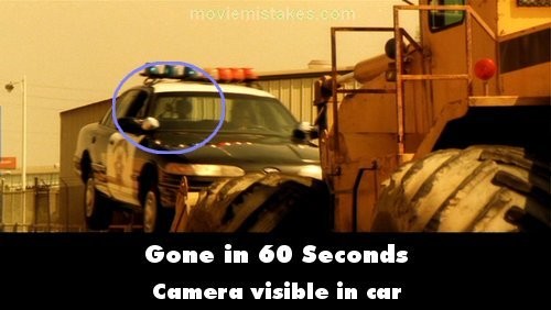 Lộ camera được đặt bên trong ô tô trong phim Gone in 60 seconds